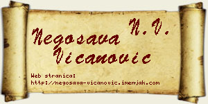 Negosava Vicanović vizit kartica